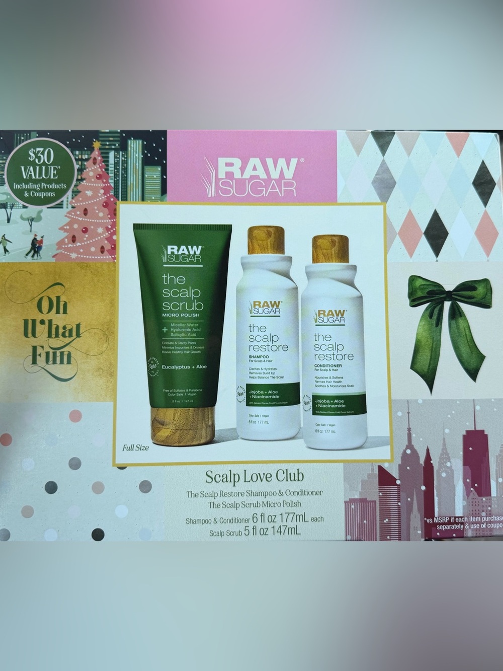 Raw Sugar Scalp Love Club Holiday Set